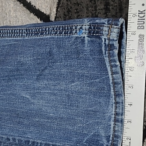 BKE RYAN SHORT BACK EMBROIDERED DOUBLE POCKETS STRAIGHT LEG DENIM JEAN - Picture 11 of 16